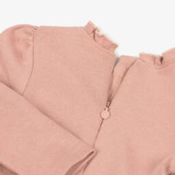 Mayoral-Girls Floral Pink Knit Dress | Childrensalon Outlet