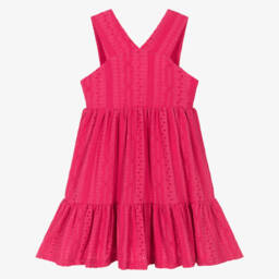 Mayoral-Платье пурпурное с вышивкой для девочек | Childrensalon Outlet