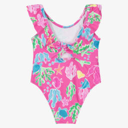 Mayoral-Girls Fuchsia Ocean Adventure Swimsuit | Childrensalon Outlet