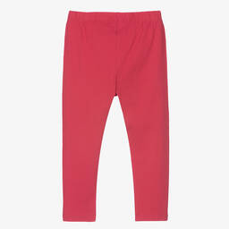 Mayoral-Girls Fuchsia Pink Cotton Cropped Leggings | Childrensalon Outlet