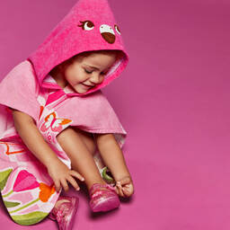 Mayoral-Girls Fuchsia Pink Flower Jelly Shoes | Childrensalon Outlet