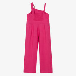 Mayoral-Girls Fuchsia Pink Jumpsuit | Childrensalon Outlet