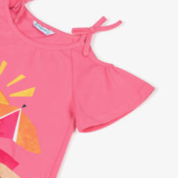 Mayoral-Girls Fuchsia Summer Breeze Dress | Childrensalon Outlet