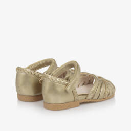 Mayoral-Girls' Gleaming Gold Baby Sandals | Childrensalon Outlet
