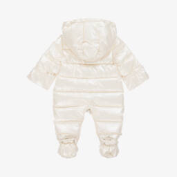 Mayoral Для новорожденных-Зимний кремовый комбинезон для девочек | Childrensalon Outlet