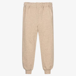 Mayoral-Girls Glittery Beige Joggers | Childrensalon Outlet