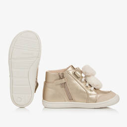 مايورال-ترينرز جلد صناعي لون ذهبي أطفال بناتي | Childrensalon Outlet