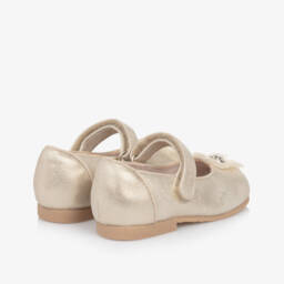 Mayoral-Золотые туфли с цветами для девочек | Childrensalon Outlet