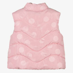 Mayoral-Розово-золотистый двусторонний жилет | Childrensalon Outlet