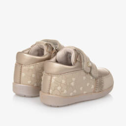 Mayoral-Girls Golden Leather First Walkers | Childrensalon Outlet