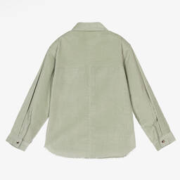 Mayoral-Зеленая вельветовая рубашка для девочек | Childrensalon Outlet