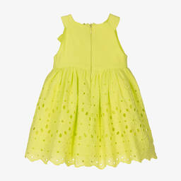 Mayoral-فستان أطفال بناتي قطن لون أخضر | Childrensalon Outlet