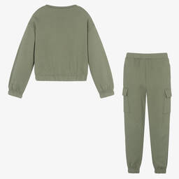 Mayoral-Зеленый спортивный костюм из хлопкового джерси | Childrensalon Outlet