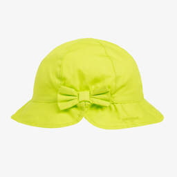 Mayoral-Girls Green Cotton Sun Hat | Childrensalon Outlet