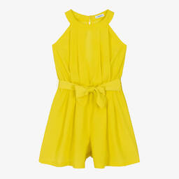 Mayoral-Girls Green Crêpe Playsuit | Childrensalon Outlet