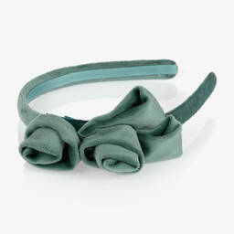 Mayoral-Зеленый ободок с цветами для девочек | Childrensalon Outlet