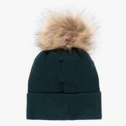 Mayoral-Girls Green Knitted Hat Set | Childrensalon Outlet