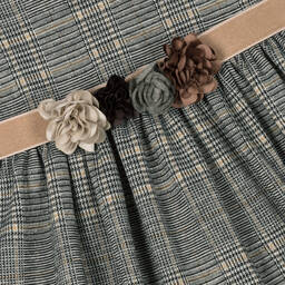 Mayoral-Серое платье в клетку для девочек | Childrensalon Outlet