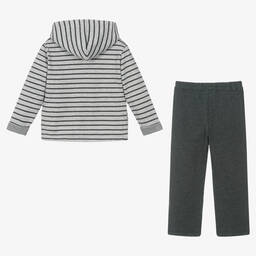 مايورال-تراكسوت قطن جيرسي لون رمادي للبنات | Childrensalon Outlet