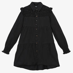 Mayoral-Серое джинсовое платье для девочек | Childrensalon Outlet