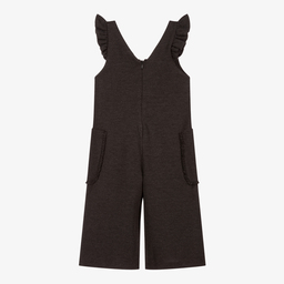 Mayoral-Girls Grey Jersey Jumpsuit | Childrensalon Outlet