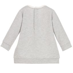 Mayoral-Girls Grey Sweatshirt Dress  | Childrensalon Outlet