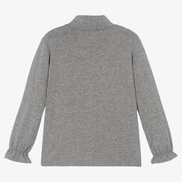 Mayoral-Girls Grey Turtle Neck Top | Childrensalon Outlet