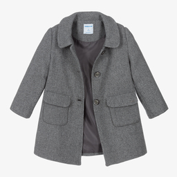 Mayoral - Abrigo gris de lana para niña | Childrensalon Outlet