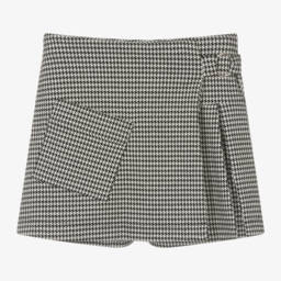 Mayoral-Girls Houndstooth Wrap Skort | Childrensalon Outlet