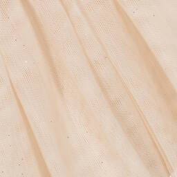 Mayoral-Кремово-бежевое платье с юбкой из тюля для девочек | Childrensalon Outlet