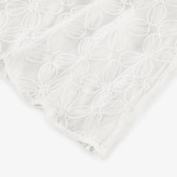 Mayoral-Girls Ivory Blossom Tulle Gown | Childrensalon Outlet