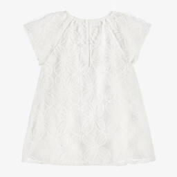 Mayoral-Girls Ivory Blossom Tulle Gown | Childrensalon Outlet