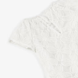 Mayoral-Girls Ivory Blossom Tulle Gown | Childrensalon Outlet