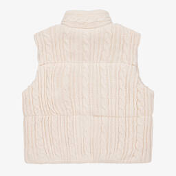 مايورال-جيليه أكريليك محبوك مبطن لون عاجي للبنات | Childrensalon Outlet