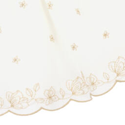 Mayoral Newborn-Girls Ivory Chiffon Embroidered Gown | Childrensalon Outlet