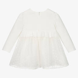 Mayoral-Кремовое платье из шифона плюмети | Childrensalon Outlet