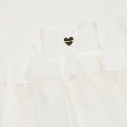 Mayoral-Кремовое платье из шифона плюмети | Childrensalon Outlet