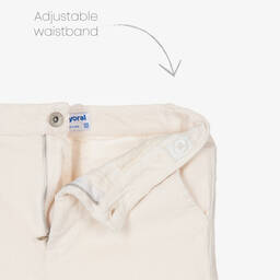 Mayoral-Кремовые вельветовые брюки для девочек | Childrensalon Outlet