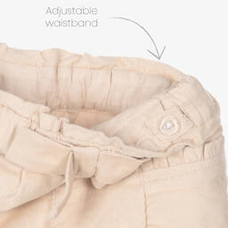 Mayoral-Girls Ivory Corduroy Trousers | Childrensalon Outlet