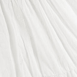 مايورال-فستان قطن مطرز لون عاجي | Childrensalon Outlet