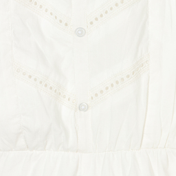 Mayoral-Кремовый хлопковый комбинезон для девочек | Childrensalon Outlet