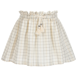 Mayoral-Кремовая хлопковая юбка для девочек | Childrensalon Outlet