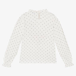 مايورال-توب قطن جيرسي لون عاجي للبنات | Childrensalon Outlet