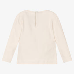 Mayoral-Girls Ivory Cotton Top | Childrensalon Outlet