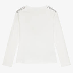 Mayoral-Кремовый хлопковый топ для девочек | Childrensalon Outlet