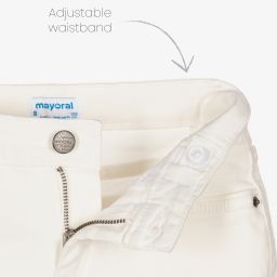 Mayoral-Кремовые джинсовые шорты для девочек | Childrensalon Outlet