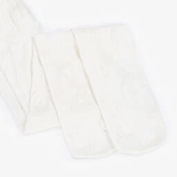 Mayoral-Girls Ivory Flutter Tights | Childrensalon Outlet