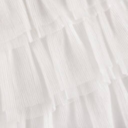 Mayoral-Кремовое платье с блеском плиссе для девочек | Childrensalon Outlet