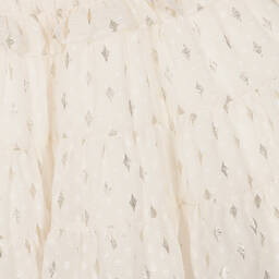 مايورال-فستان شيفون لون عاجي وذهبي | Childrensalon Outlet