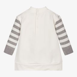 Mayoral-Girls Ivory Jersey Dress | Childrensalon Outlet